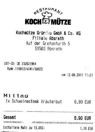bcro Hffner Kochmtze Restaurant